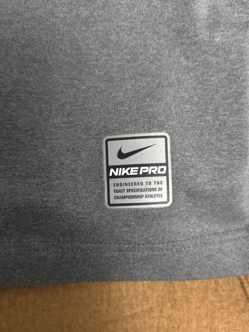 Koszulka NIKE Pro szara męska termoaktywna XL