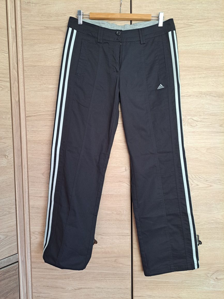 Czarne spodnie Adidas, rozmiar 38