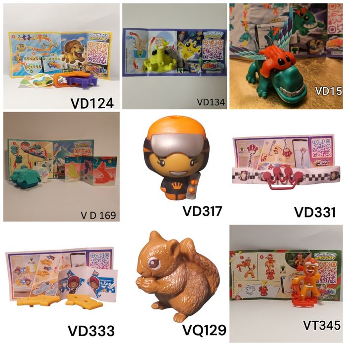 Bonecos da coleção kinder (Lote 2)
