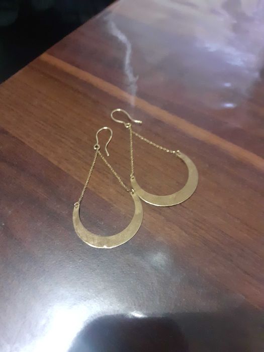 Piękne złote kolczyki