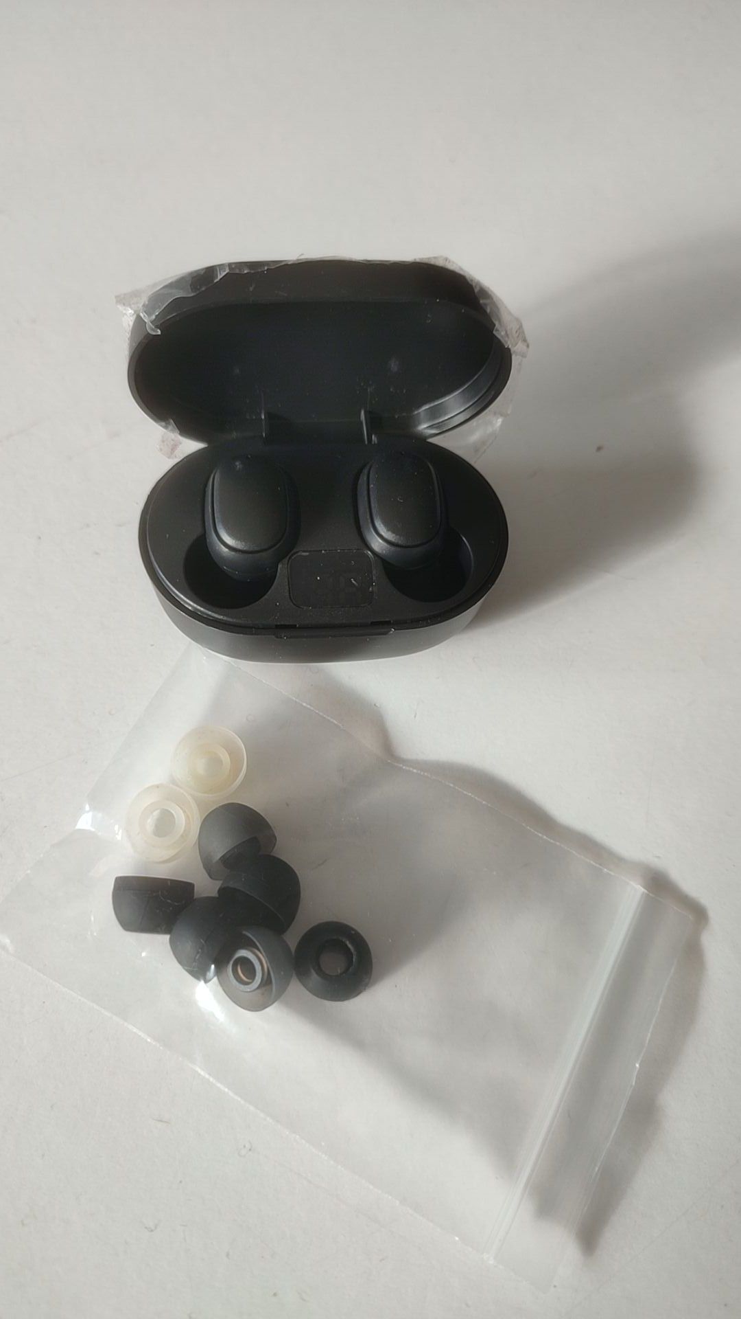 Fones sem fio + borrachas