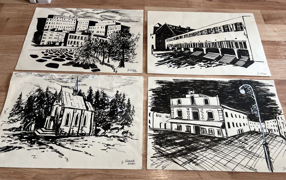 Okazja! Grafiki Architektura Komplet formaty A4