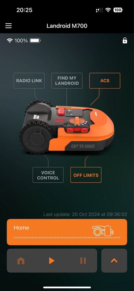 Robot koszący Worx M700 + ACS + Off Limits