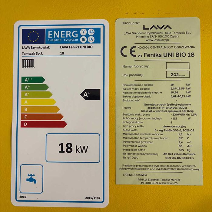 Kocioł UniBio 18kW
