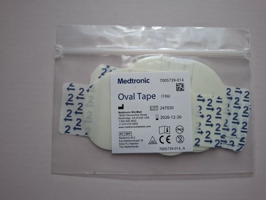 OVAL tape plastry zabezpieczające sensory Guardian Medtronic