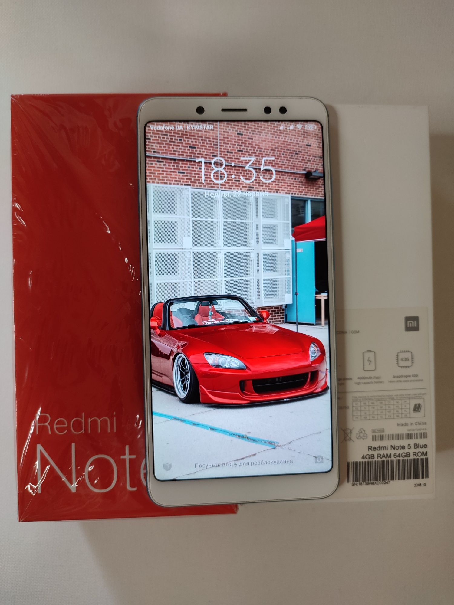 Xiaomi redmi note 5, 4/64Gb