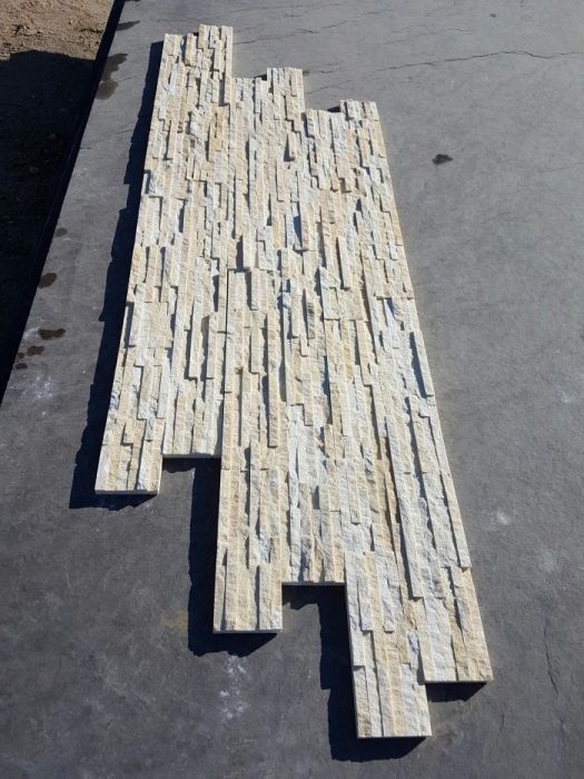 Pedra creme - quartzito tiras finas