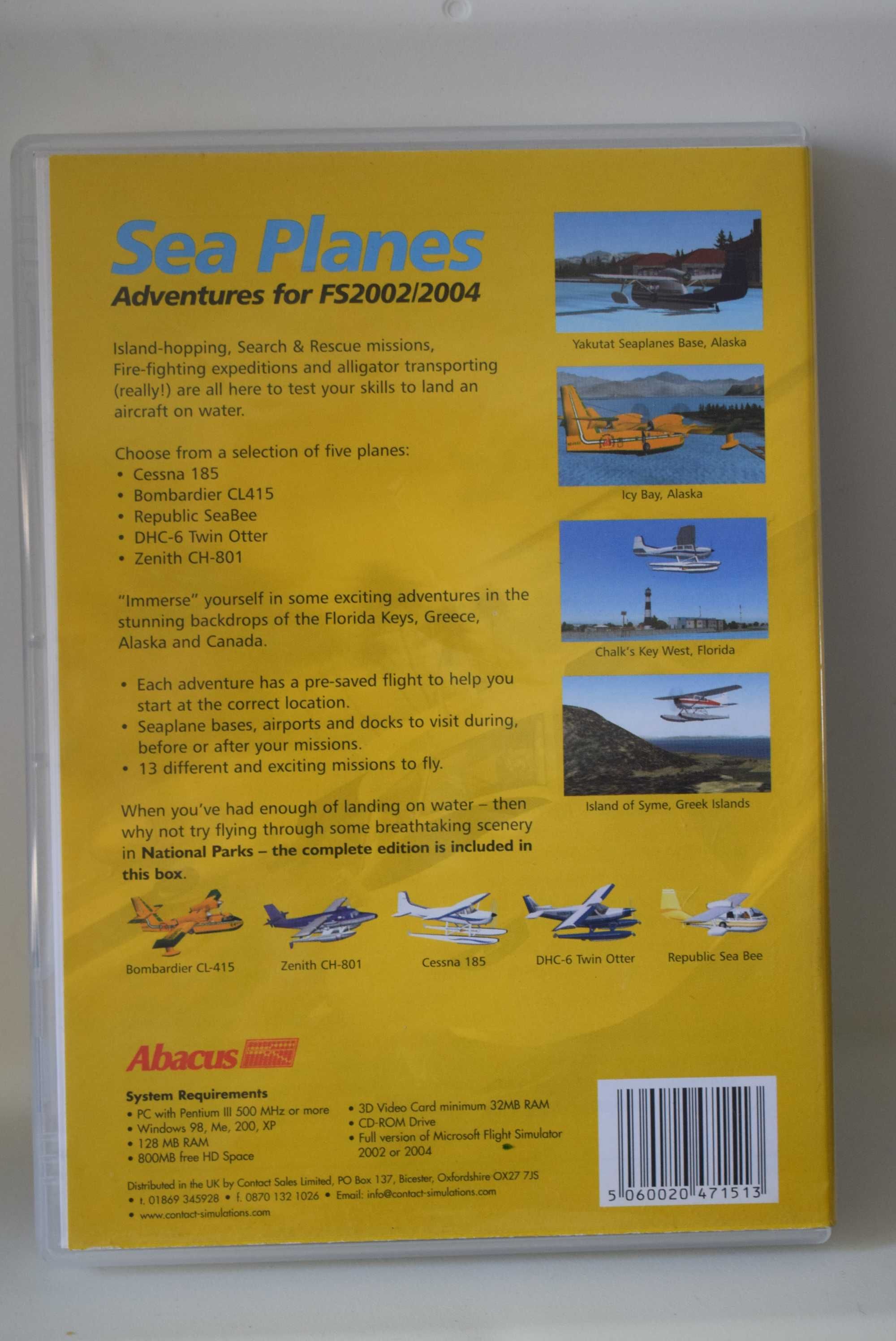 Sea Planes  Adventures for FS2002/2004  PC