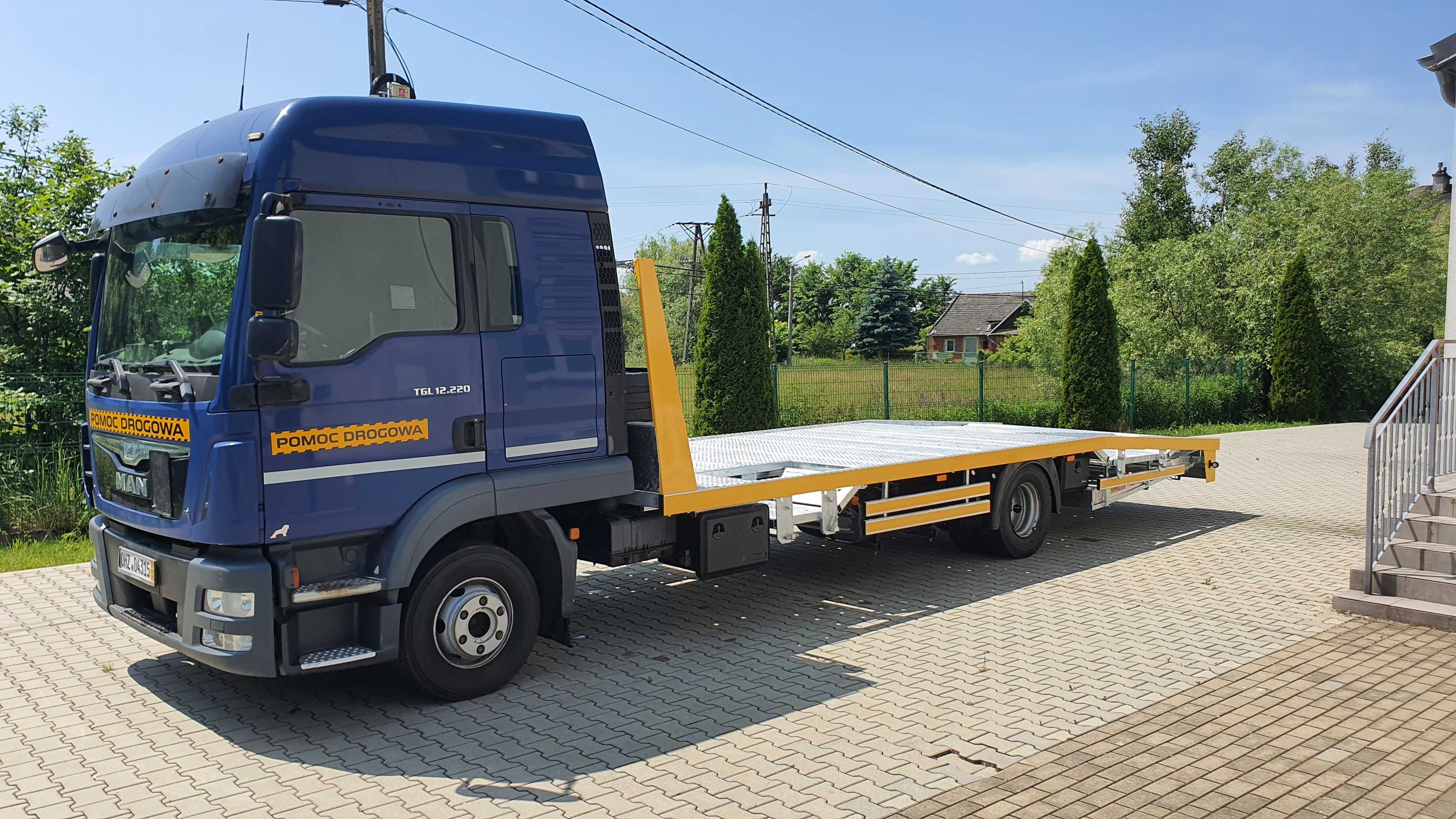 Zabudowa Laweta najazd pomoc drogowa MAN Mercedes Scania VOLVO Renault