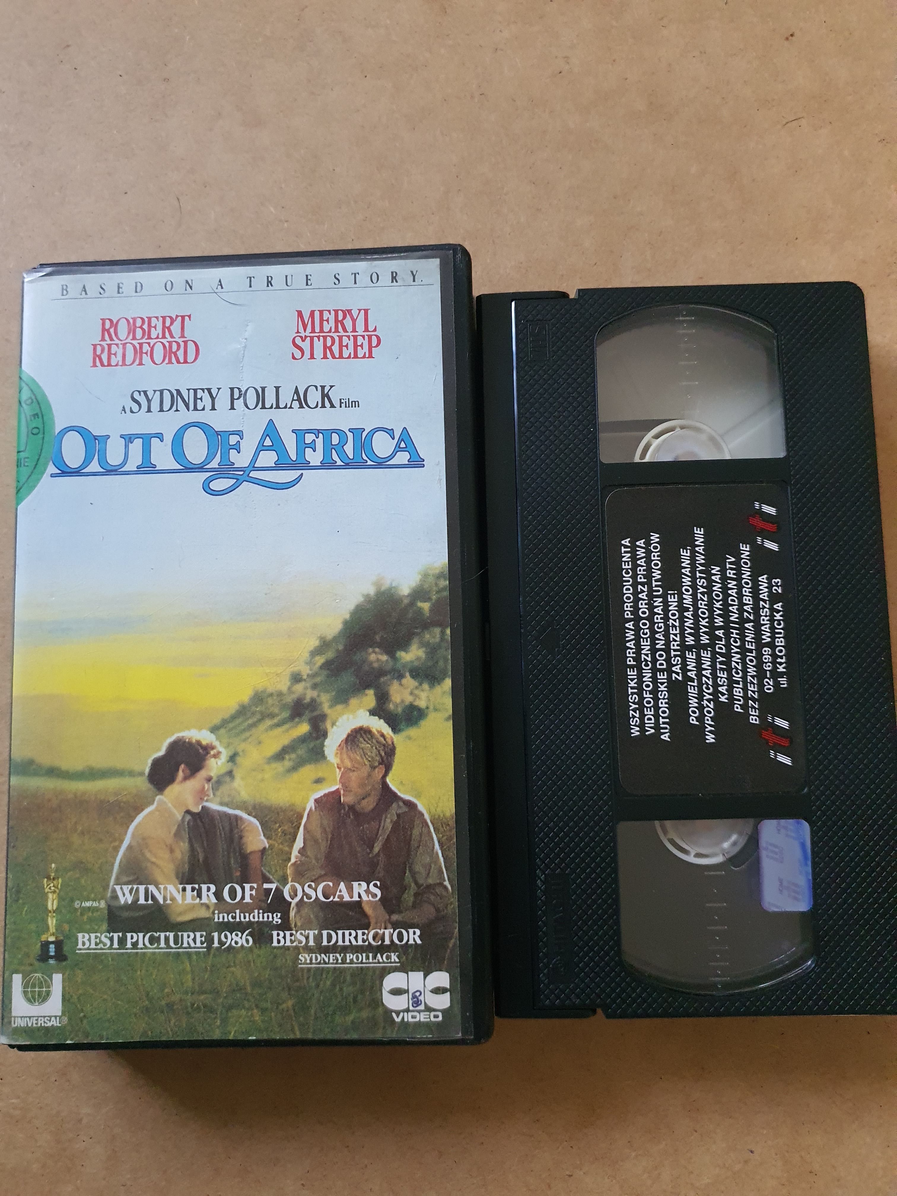 Pożegnanie z Afryką VHS