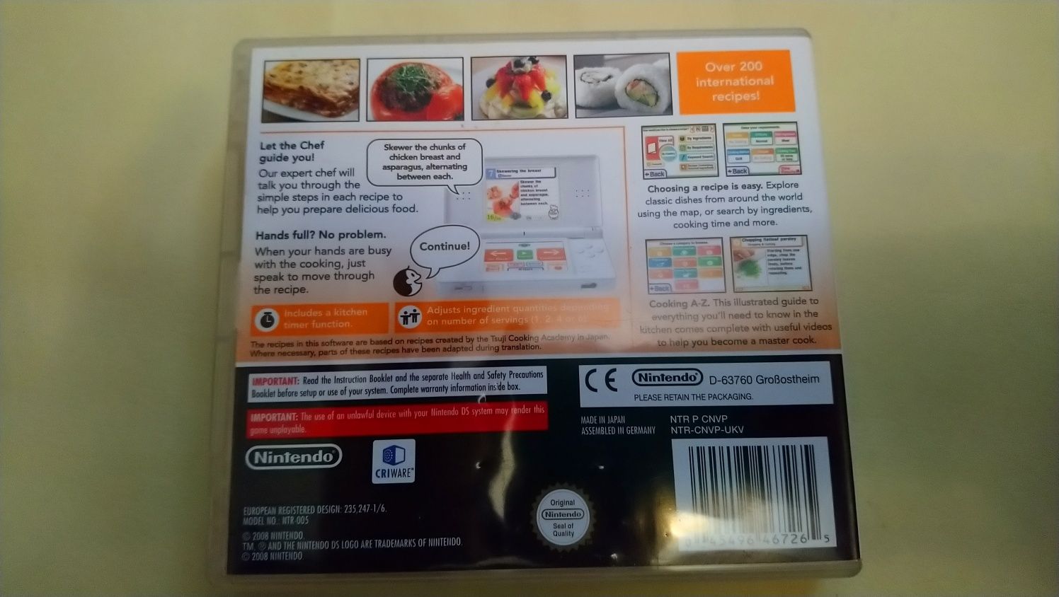 Nintendo DS Coocing Guide