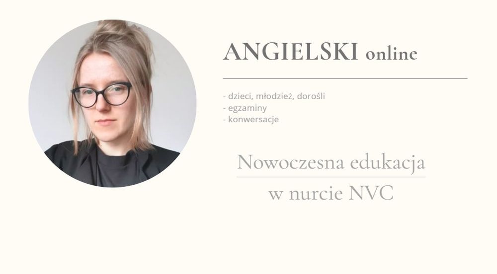 Zajęcia z języka angielskiego online fv faktura VAT korepetycje lekcje