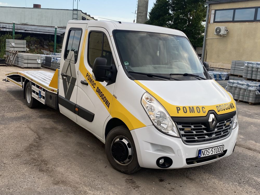 Renault Master AUTOLAWETA 2.3 RWD Dubel Blizniak 3,5T Hak Klima