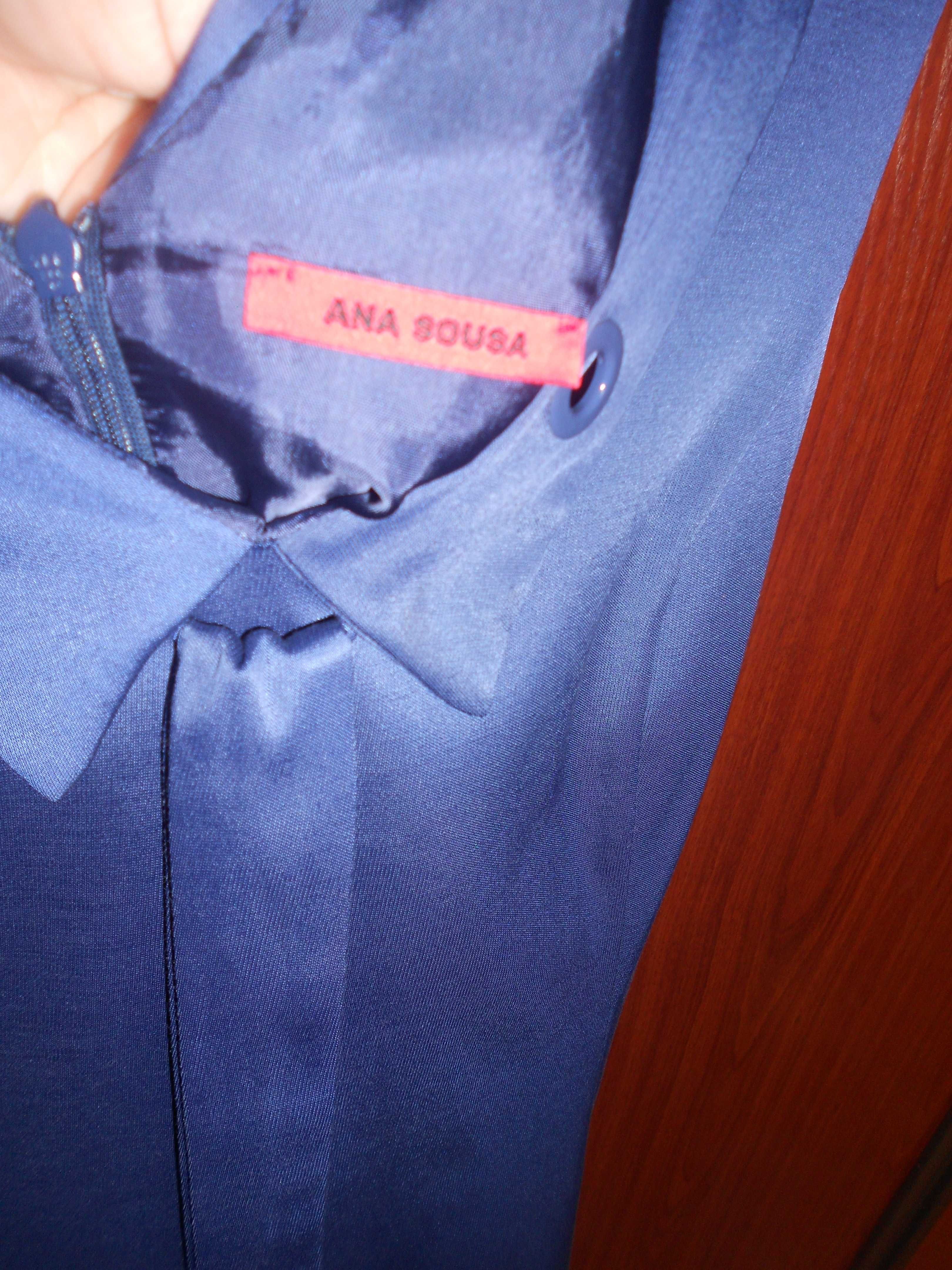 Vestido Cor Azul Marca Ana Sousa