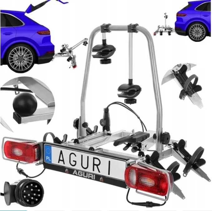 Aguri Cruiser 4 rowery bagaznik na hak silver model nowe sklep