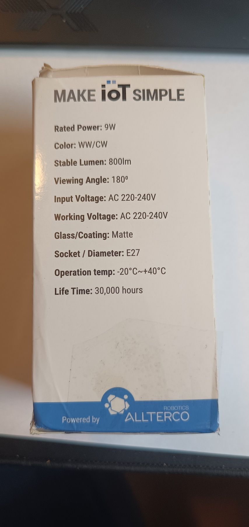 Shelly Duo - żarowka LED (9W, 800lm), Smart WiFi, IoT