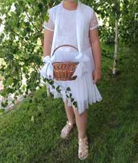 Biała sukienka komunia  roz 146