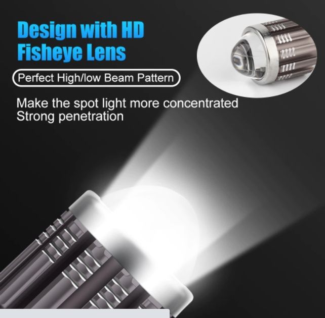 Led лампа діодна ba20d,H4
