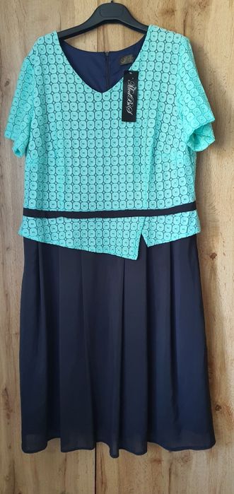 Piękna nowa sukienka koronka r 50