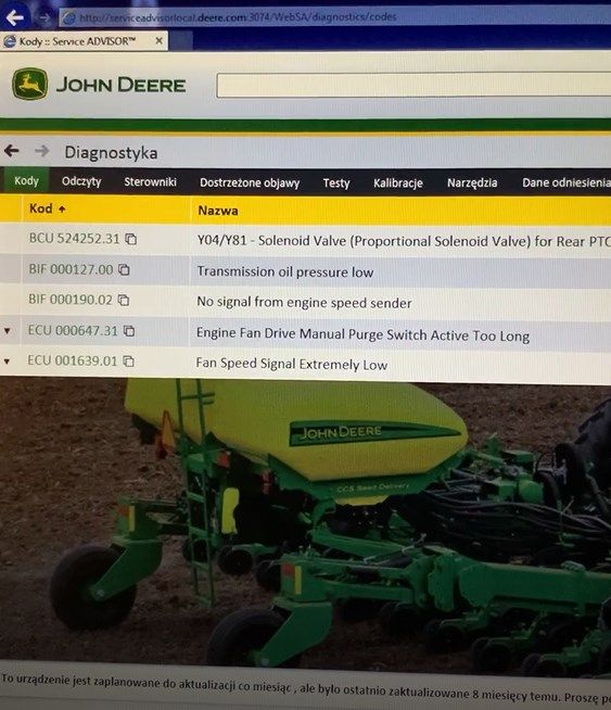 EDL v3 John Deere Service Advisor 5.3 AG PL pomoc w instalacji