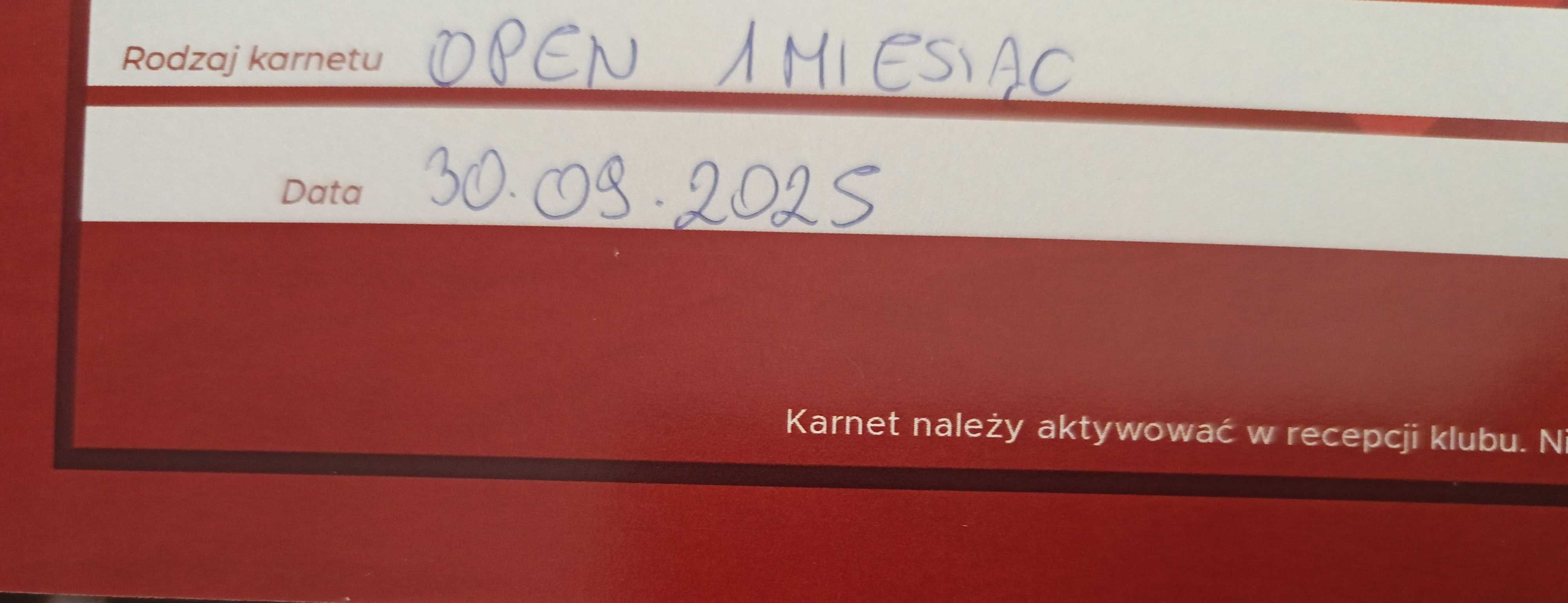 Sprzedam karnet na siłownię
