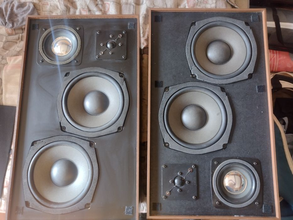Kolumny głośnikowe lata 80te 2xbas 20cm, głośniki ITT
