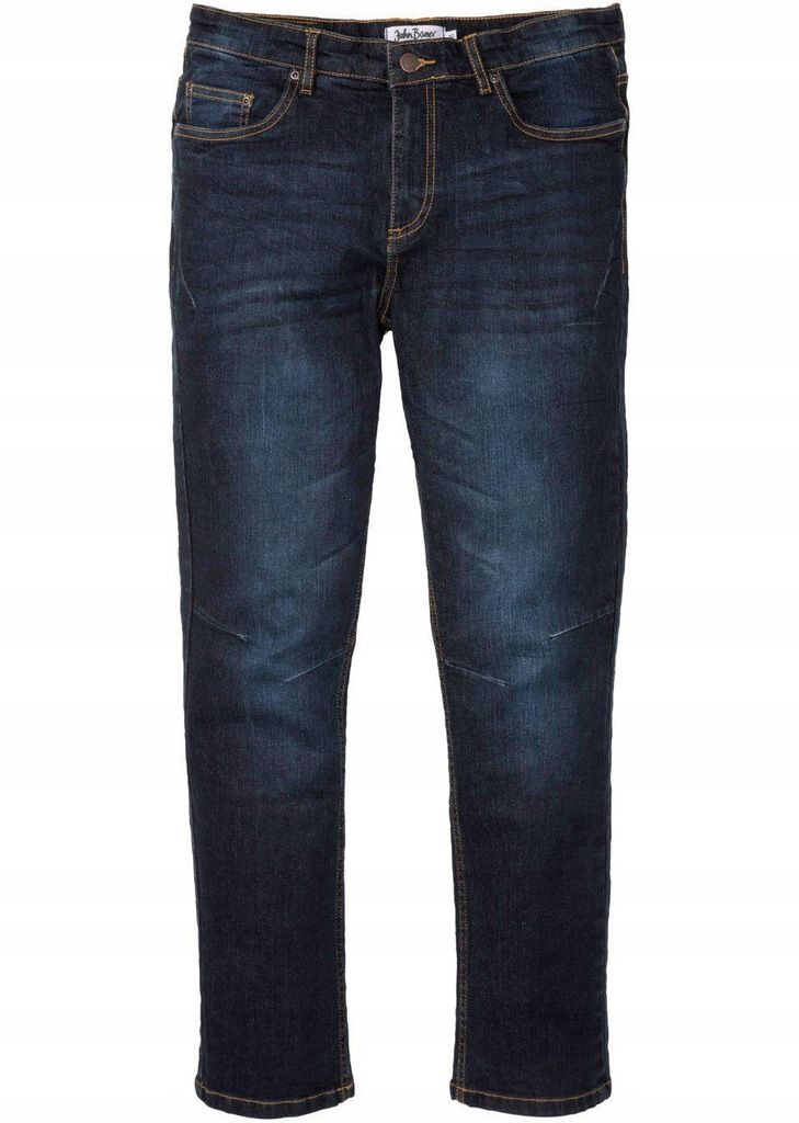 bonprix elastyczne proste spodnie jeansowe 54