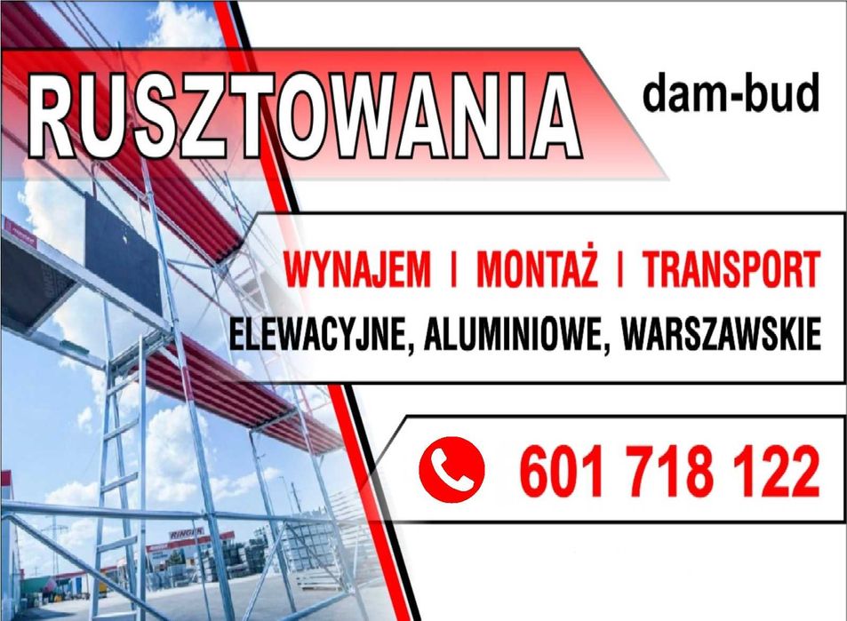 Wynajem rusztowań elewacyjnych Plettac