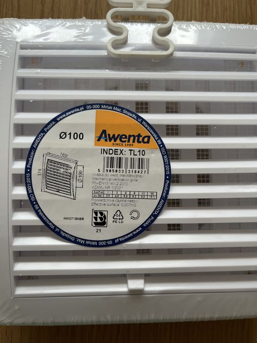 Kratka wentylacyjna awenta TL10