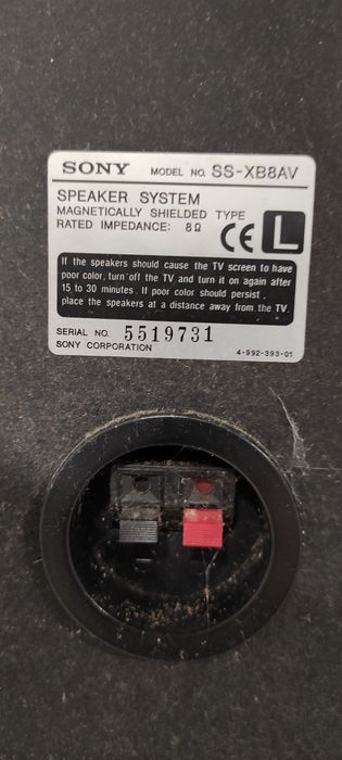Par colunas sony SS XB8AV