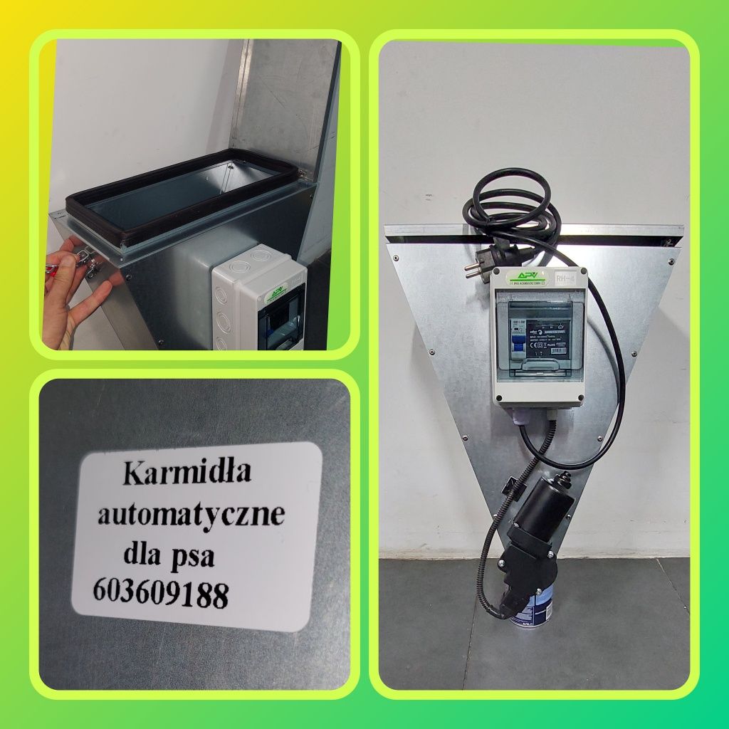 Automatyczny podajnik karmy dla psa, kota lub konia, WIFI, harmonogram