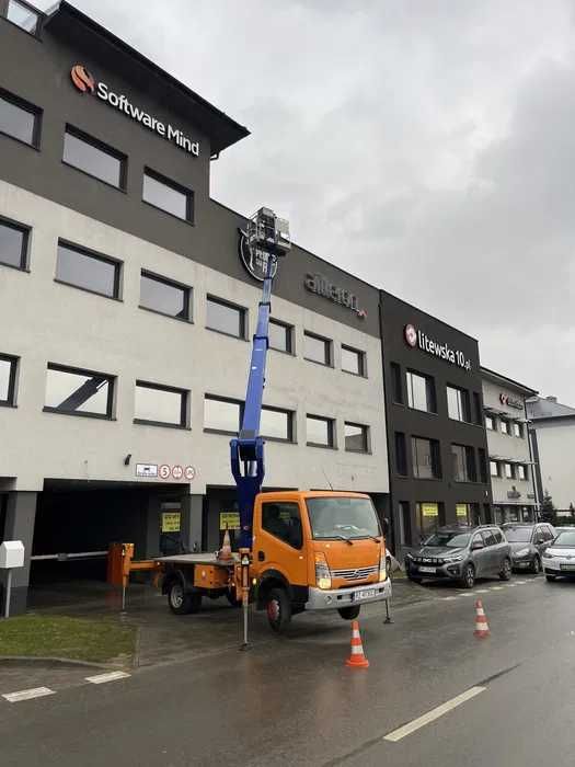 Wynajem podnośnik zwyżka podest 22m/14m