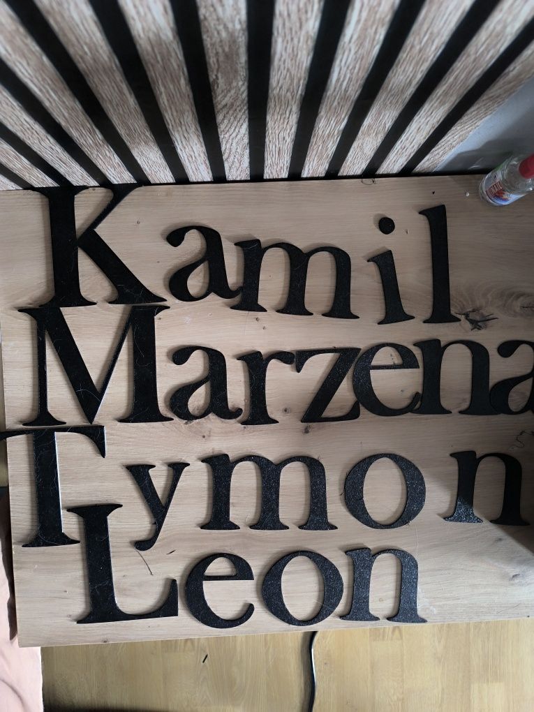 Logo firmy/nazwa firmy/napisy na ścianę/imiona/literki