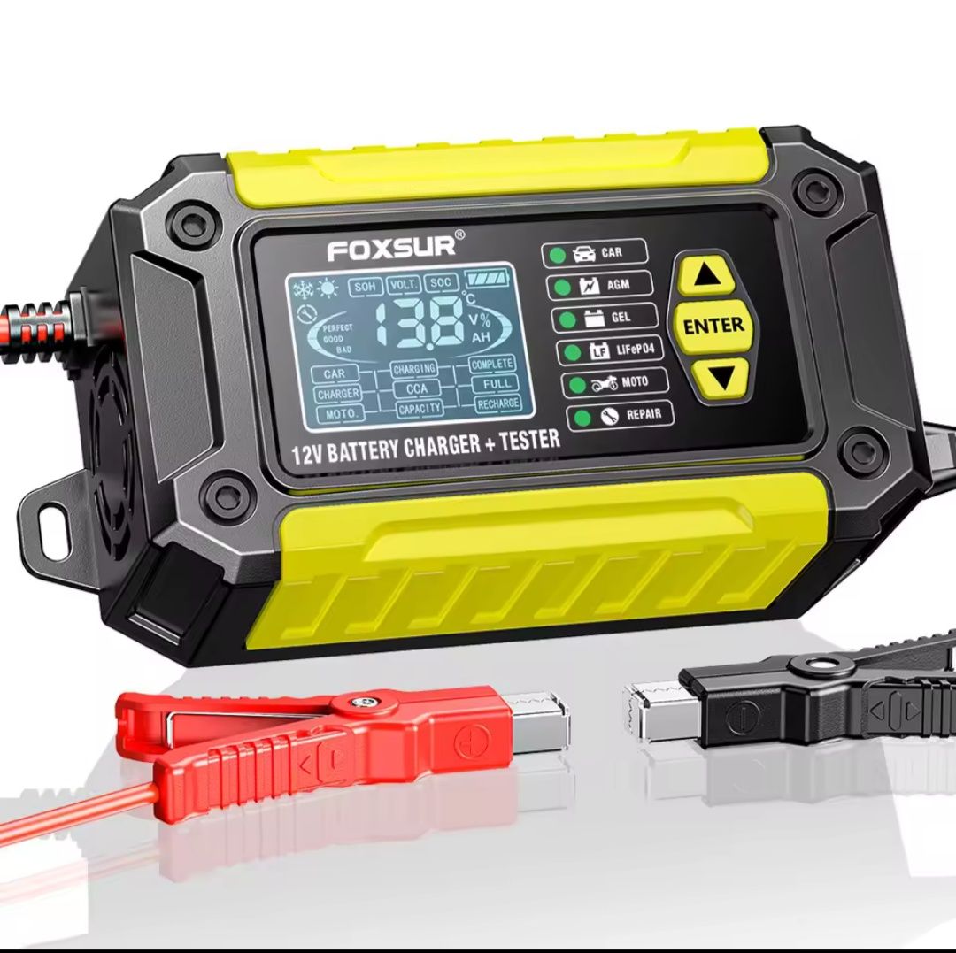 Зарядка автомобільна (multi+tester) 12v/6A