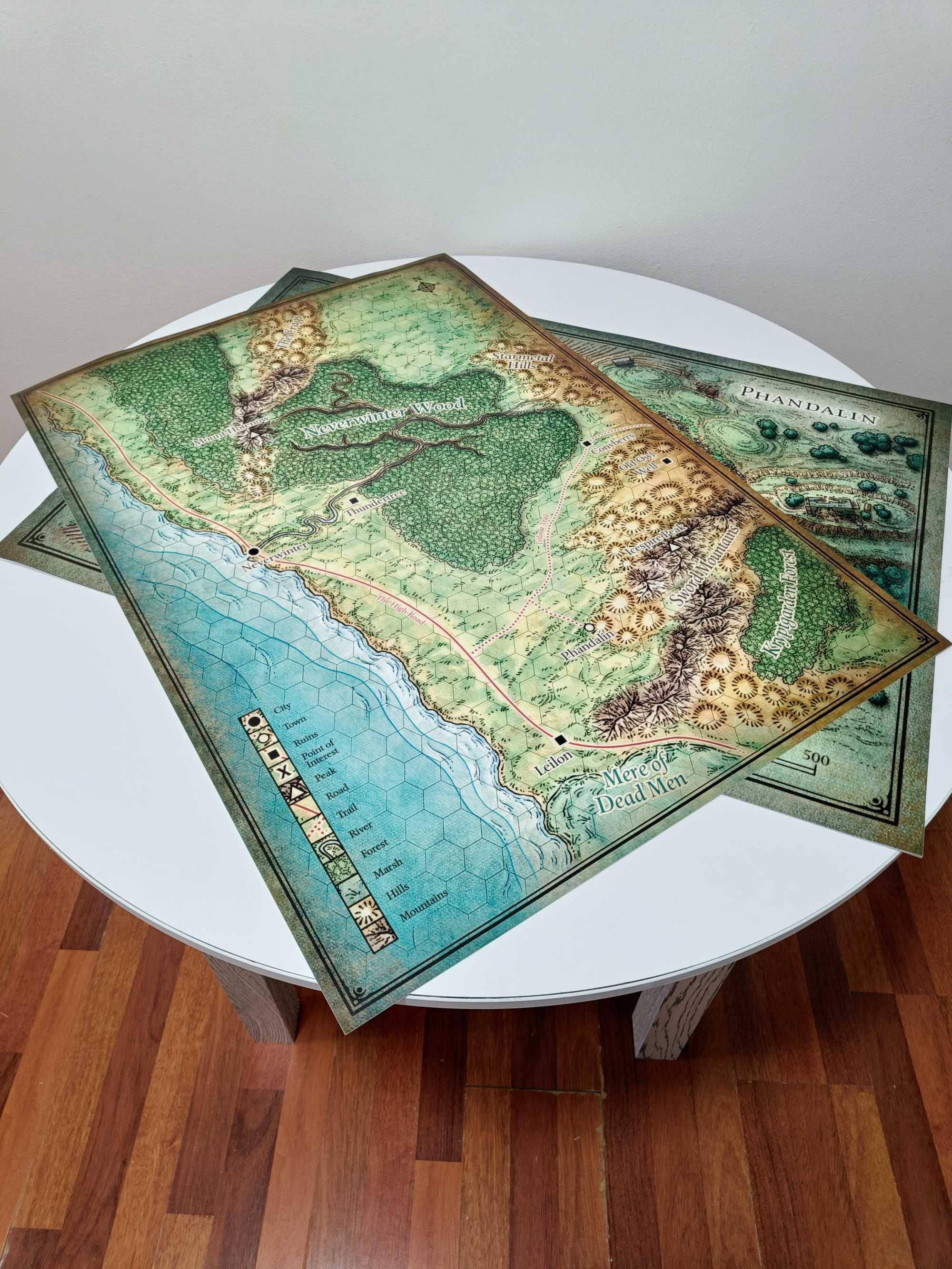 Карты D&D Dungeons&Dragons Подземелья и Драконы Рудники Фандельвера