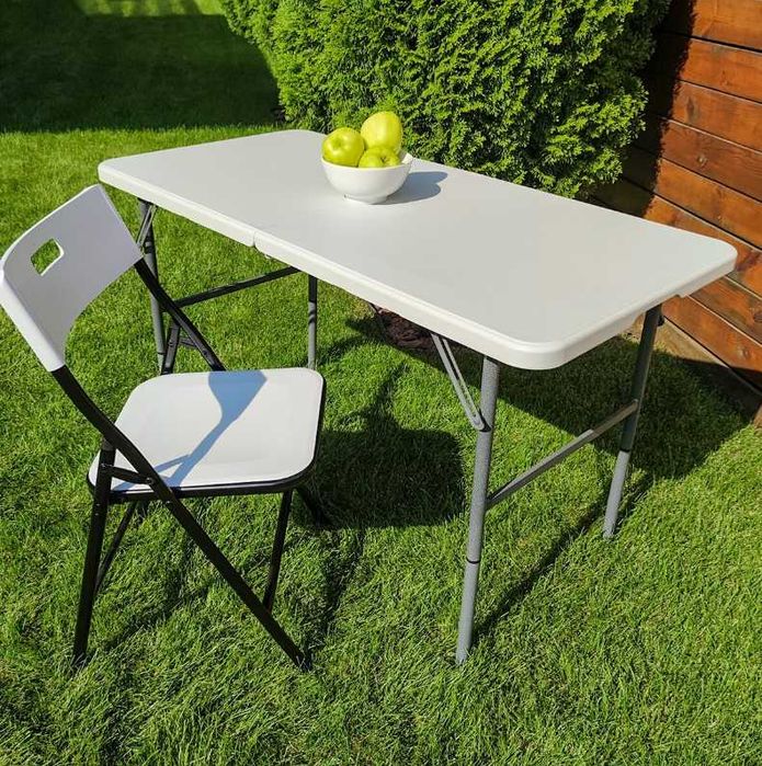 Складний стіл (два рівня регулювання висоти) 122*61*74СМ