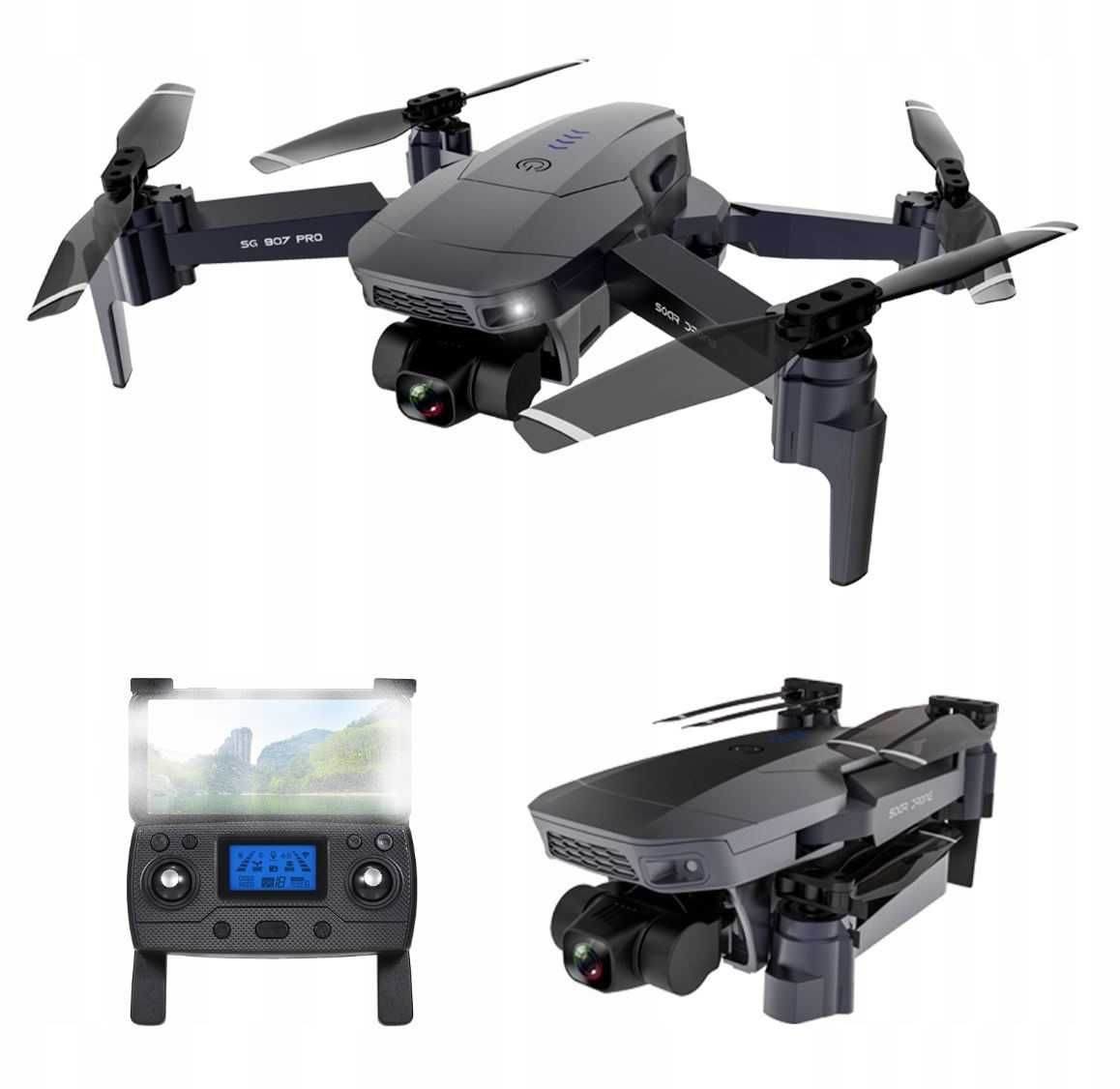 Dron SG907 MAX gimbal 4K GPS 2-kamery app torba NOWY PL 24h