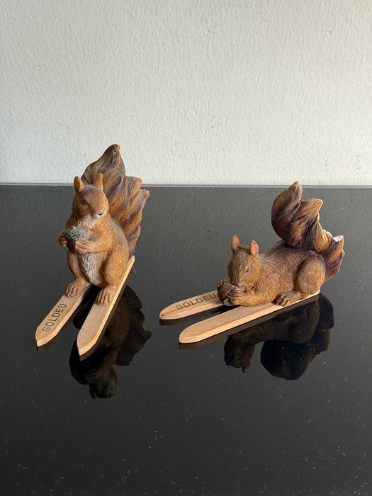 Esquilos Decorativos com Esquis - Andorra