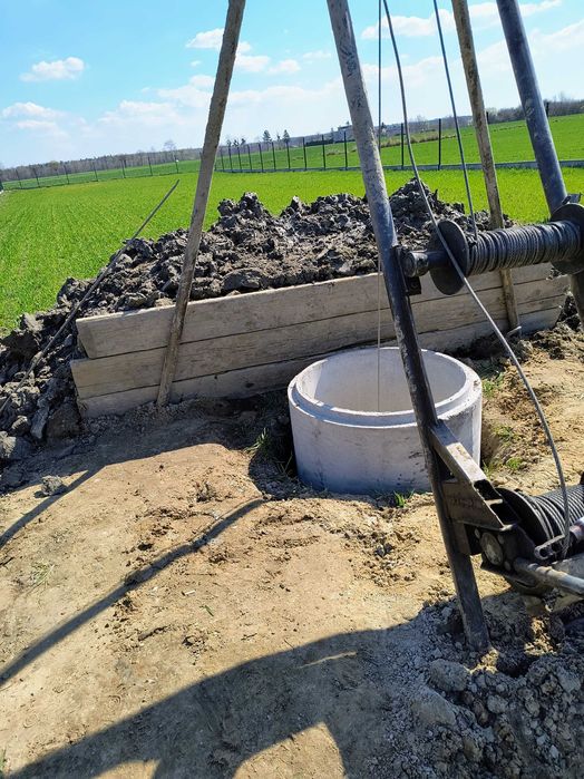 Usługi studniarskie. Kopanie studni, czyszczenie i pogłębianie