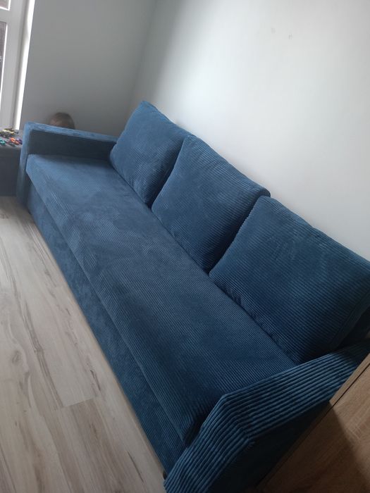 Kanapa sofa z funkcją spania sztruks