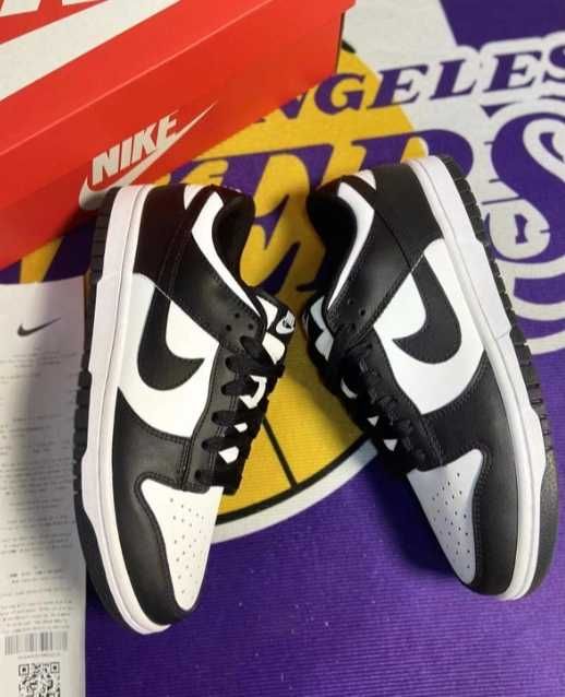 nike dunk biack low whute panda 40