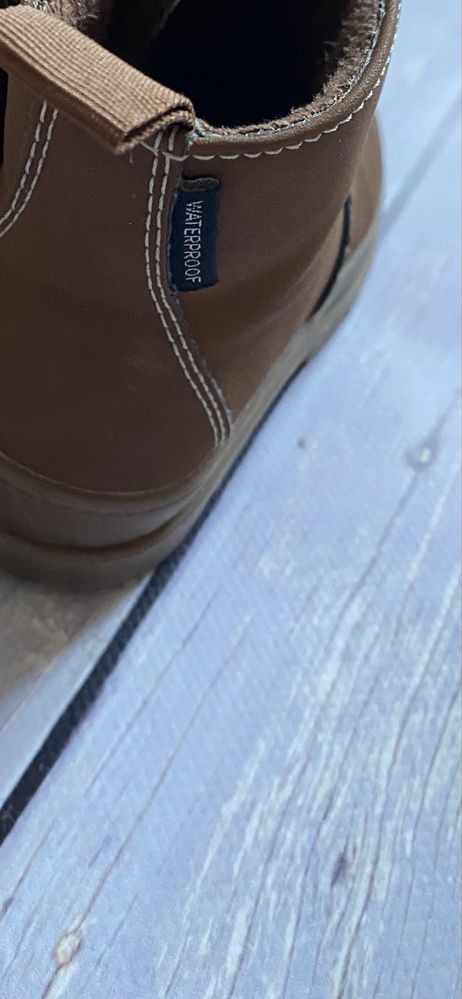 Botki sztyblety H&M 25 camel wodoodporne brązowe wiosenne