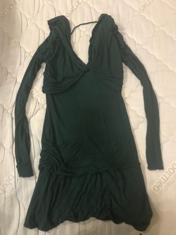 Платье Pinko темно-зеленое ОРИГИНАЛ(Gucci Chloe Celine Pinko Zara)