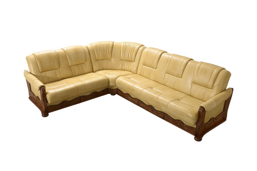 Narożnik wersalkowy skórzany 3/2 KOMFORT skóra naturalna/dąb PRODUCENT