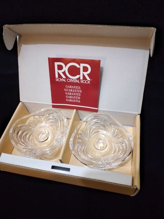 Castiçais em cristal RCR