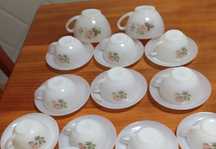 Conjunto de chávenas pirex alcopal francês
