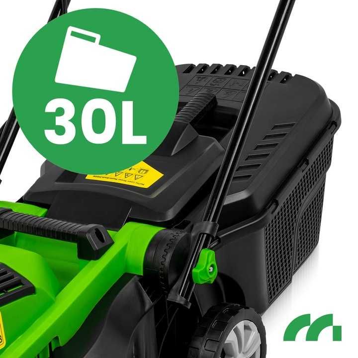 KOSIARKA ELEKTRYCZNA 2100W Duży Kosz 30L Regulowana Niski Pobór Prądu