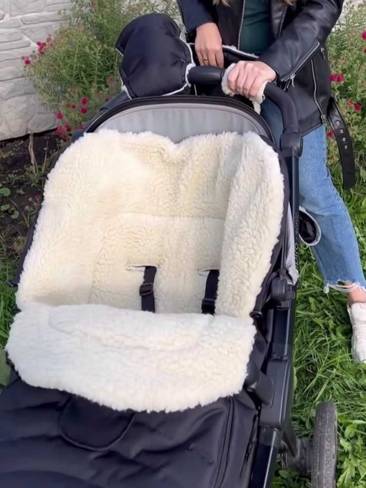 Нові теплі якісні зимові конверти натуральна овчина For kids maxi