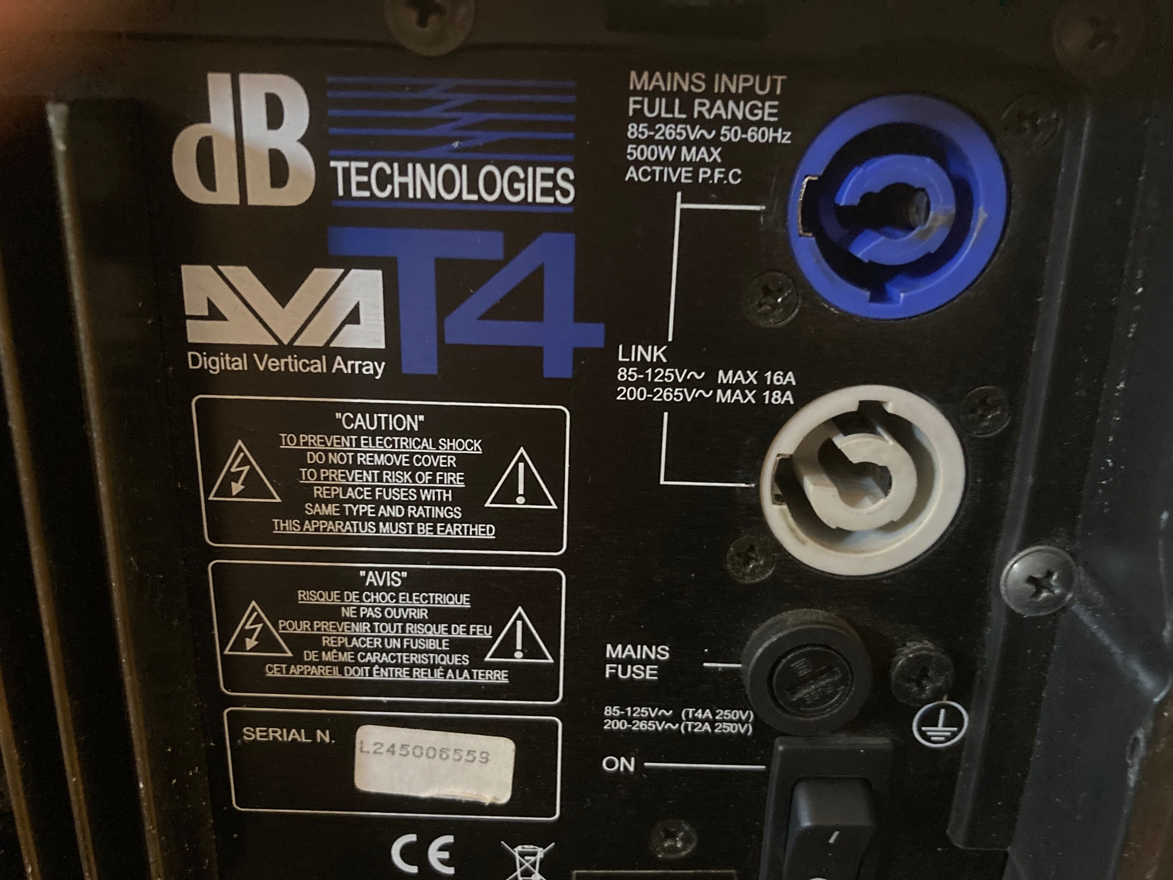 Nagłośnienie dBTechnologies DVA T4 + osprzęt audio, mikser Yamaha