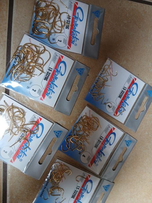 6 paczek nowych haczyków gamakatsu.
